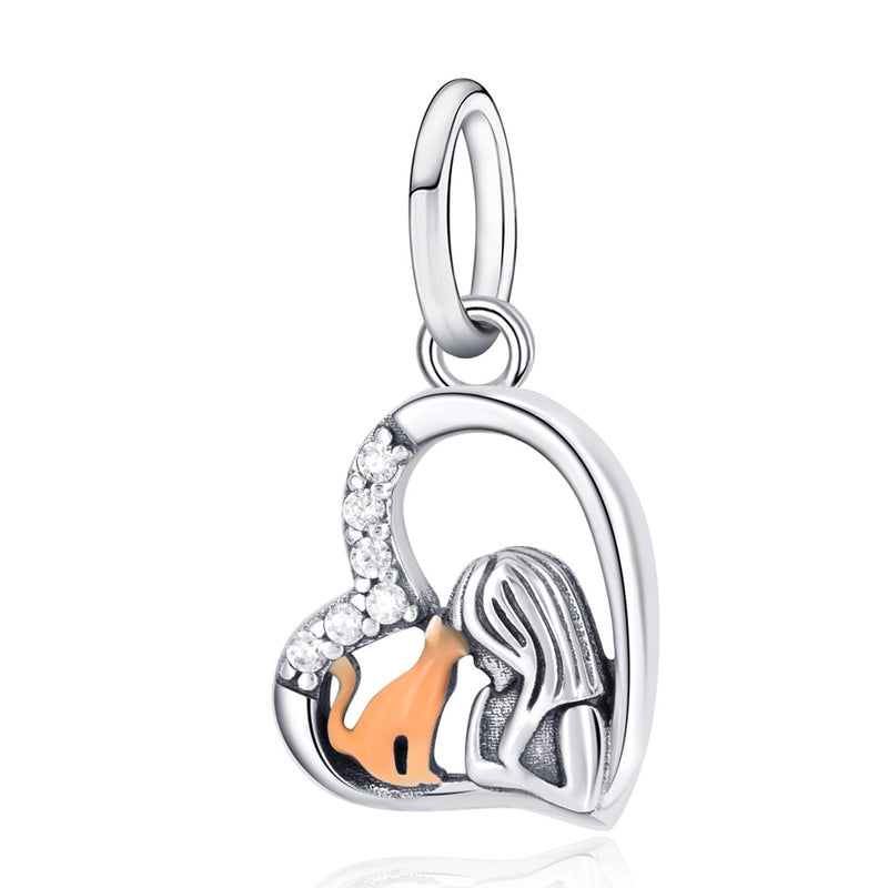 1 Piece 925 Sterling Silver Animal Pendant Jewelry Accessories