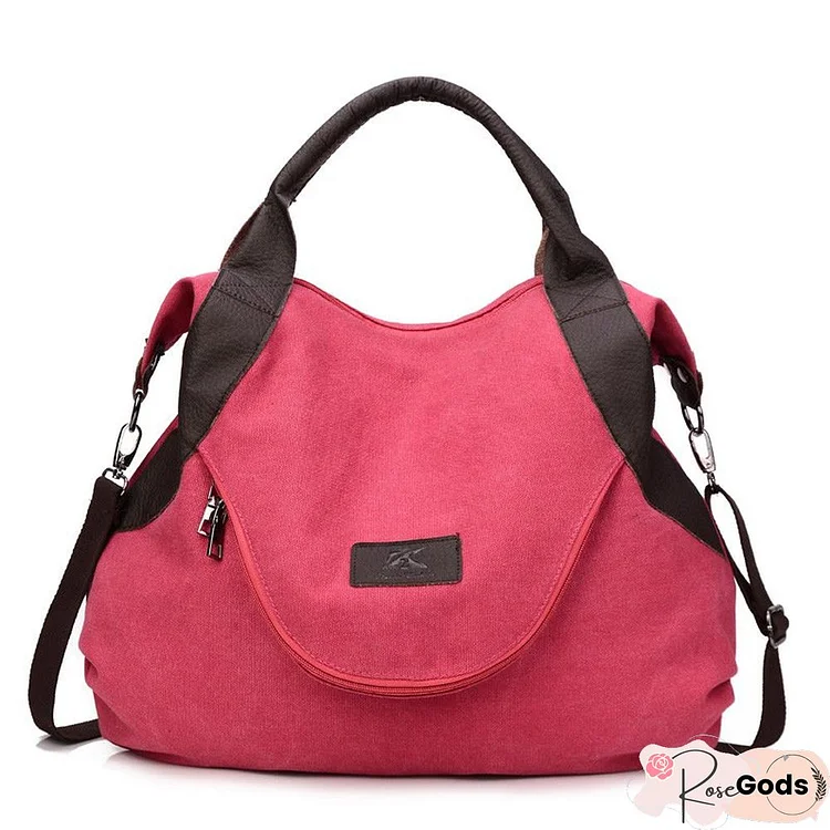 Outdoor Capacity High Women Casual Travel Canvas Shoulder Bags