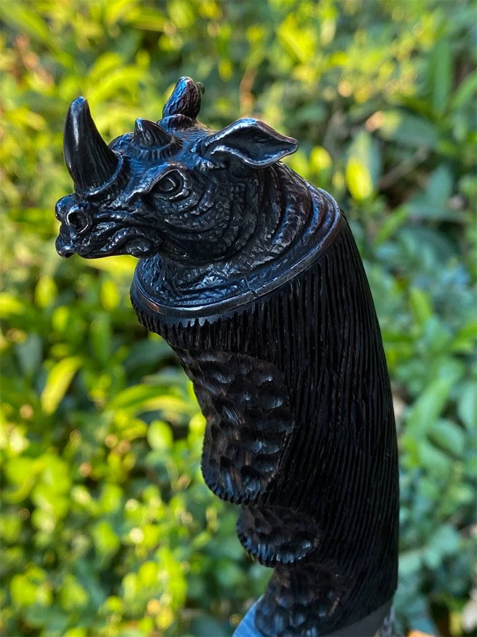 Κυνηγετικό μαχαίρι Chimera VG10 Damascus με εξωτική λαβή από ξύλο έβενο