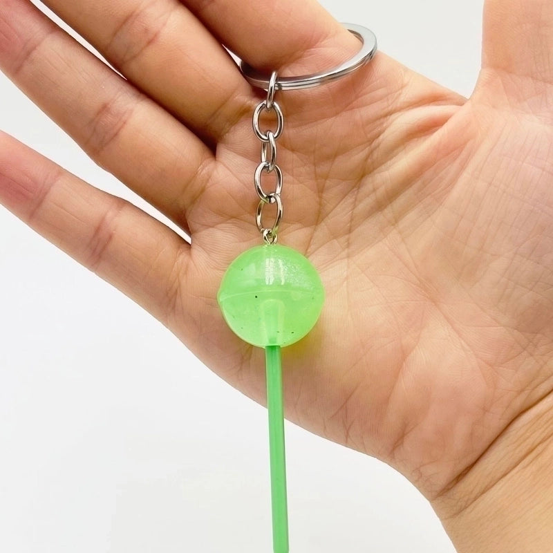 Minimalist Lollipop Resin Unisex Bag Pendant Keychain