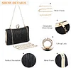 UBORSE Clutch Damen Pailletten Handtasche Strass Abendtasche mit Kette Gl&auml;nzend Brauttasche Elegant Portemonnaie Tasche Geldb&ouml;rse Envelope Tasche f&uuml;r Hochzeit Cocktailparty Tanzparty Geburtstag