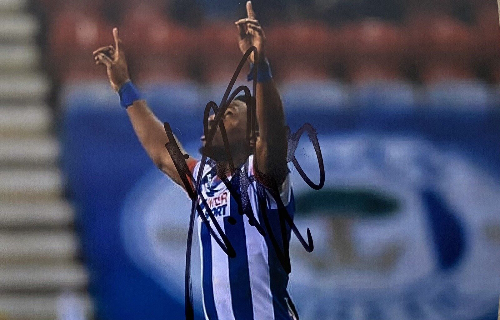 Omar Bogle Genuine Hand Signed Wigan Athletic 6X4 Photo Poster painting