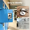 [US Local Warehouse] 25mm Number Tags with Rings 304 Stainless Steel Key ID Tag Hollow Round Metal Numbered Labels 1 To 500 for Restaurant Bar and Cafes