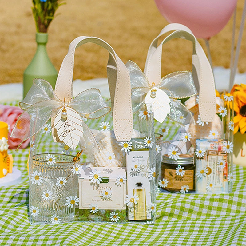 Transparent Pvc Plastic Gift Bag Handbag Birthday Present Box High-end Feel Accompanying Gift Bag