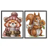 (2pcs) Four Seasons-14CT Stamped Cross Stitch 19*22cm(Bundle Sale)
