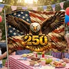 250th Anniversary USA 1776-2026 Commemorative Flag 5ft X 3ft 3 Ply Birthday Patriotic Flag for Independence Day Parades Garden Yard Events