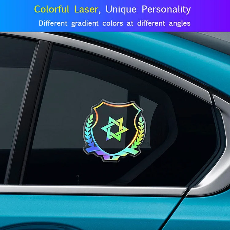 3D Colorful Laser Epoxy Car Window Sticker🎉2 Pcs🎉