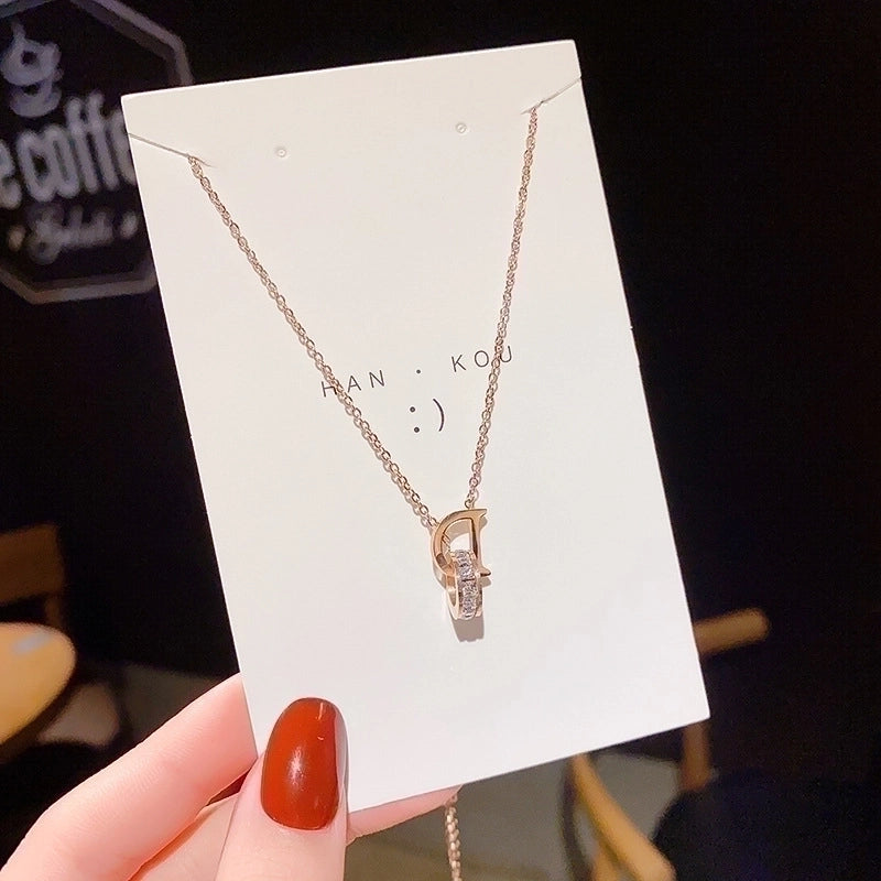 2 Pieces Titanium Steel Vintage Style Tassel Plating Doll Constellation Crown Pendant Necklace