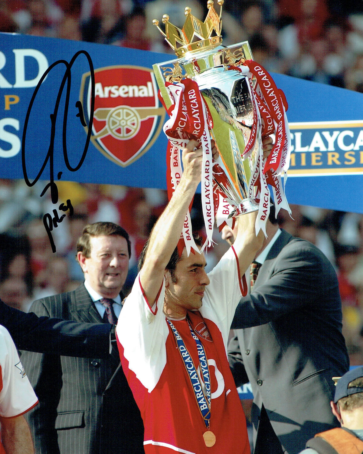 Robert PIRES SIGNED Autograph 10x8 Premier League Photo Poster painting AFTAL COA ARSENAL