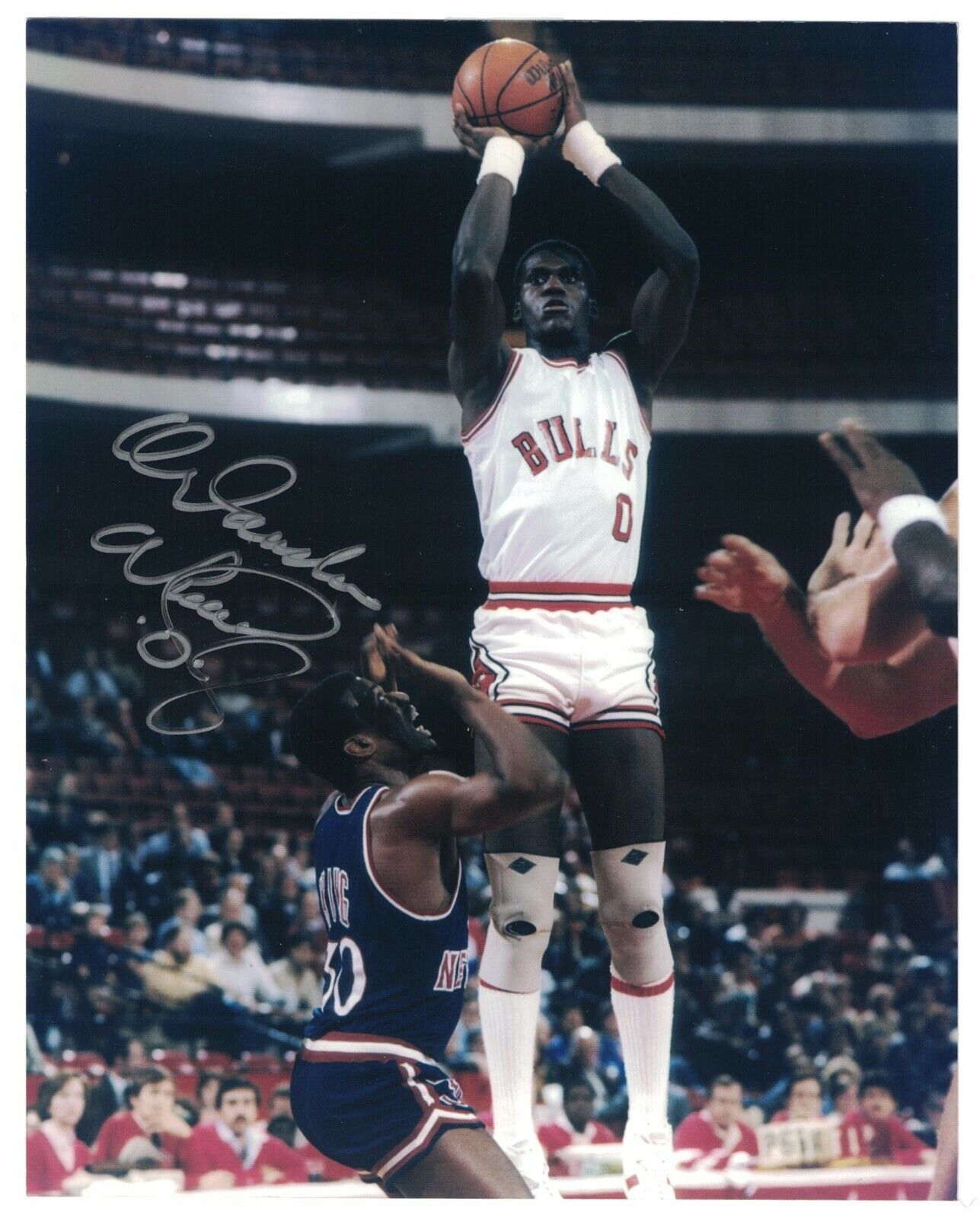 Orlando Woolridge Signed Autographed 8 x 10 Photo Poster painting Chicago Bulls Notre Dame