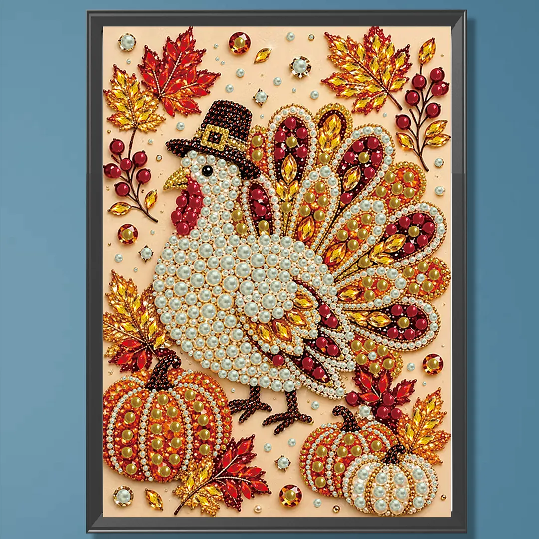 Pearl Painting Kit for Adults Thanksgiving Turkey
