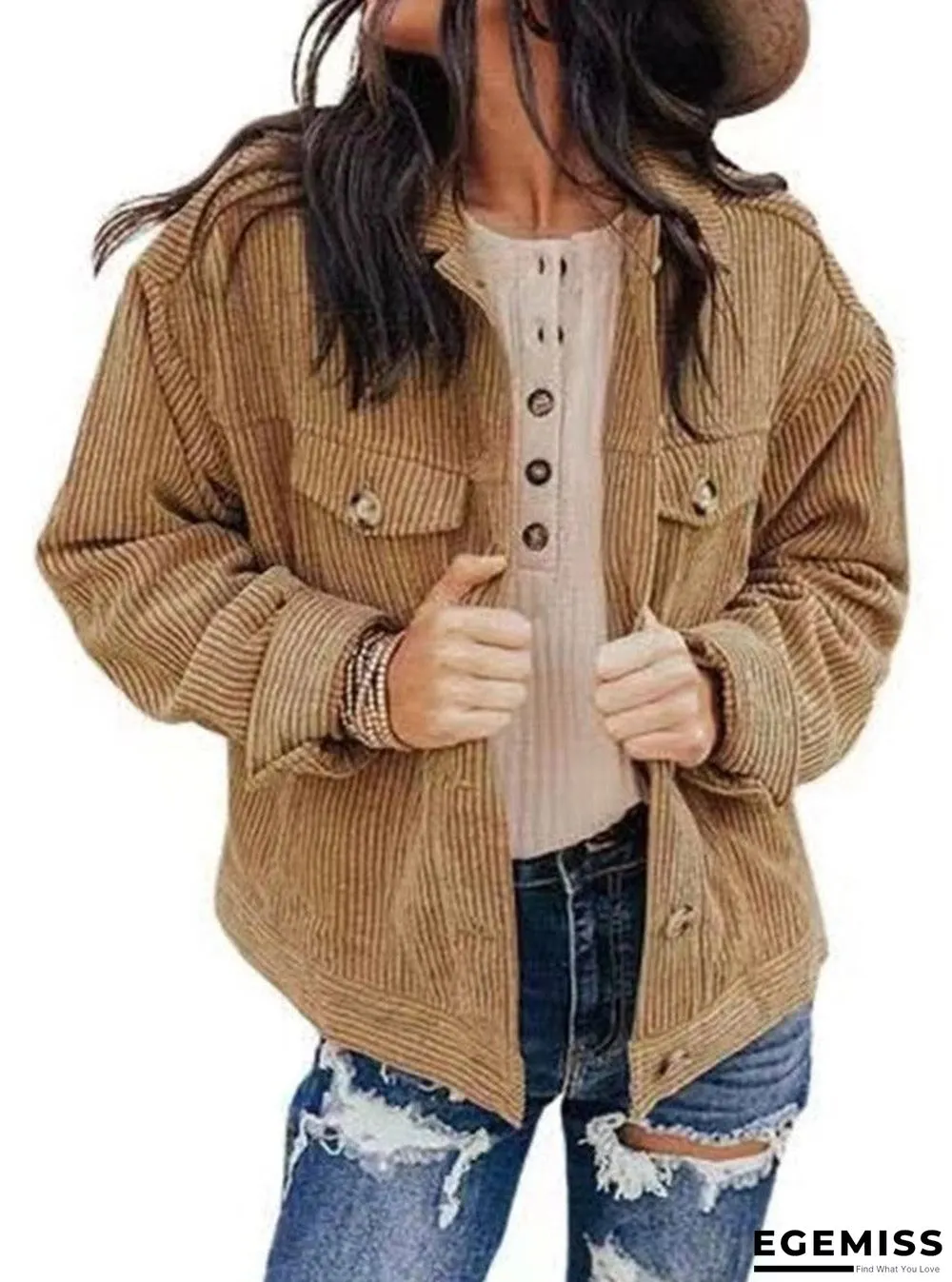 Fall/Winter Solid Color Loose Jacket | EGEMISS
