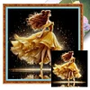 (Stamped/Counted) Ballerina Belle Silhouette-11CT Cross Stitch 40*40cm