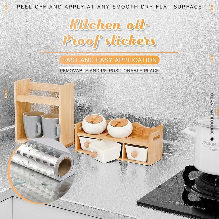 ✨Good kitchen helper✨ - Kitchen Oil-proof Stickers（50% OFF）