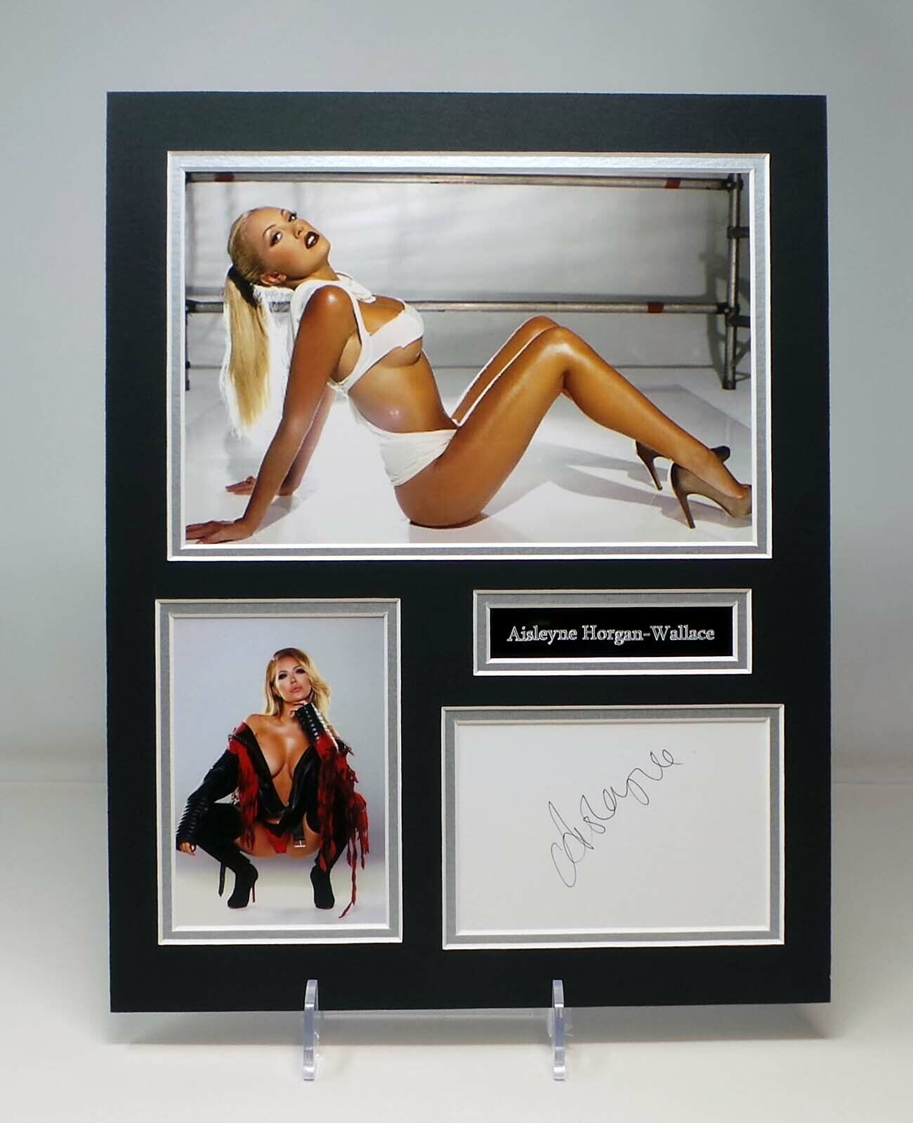 Aisleyne HORGAN-WALLACE Signed Mounted Sexy Photo Poster painting Display AFTAL RD COA Model