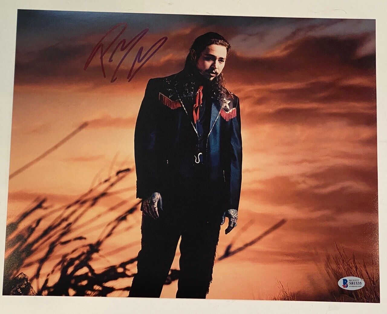 Post Malone Signed Autographed 11x14 Photo Poster painting Hollywood's Bleeding Beckett BAS COA