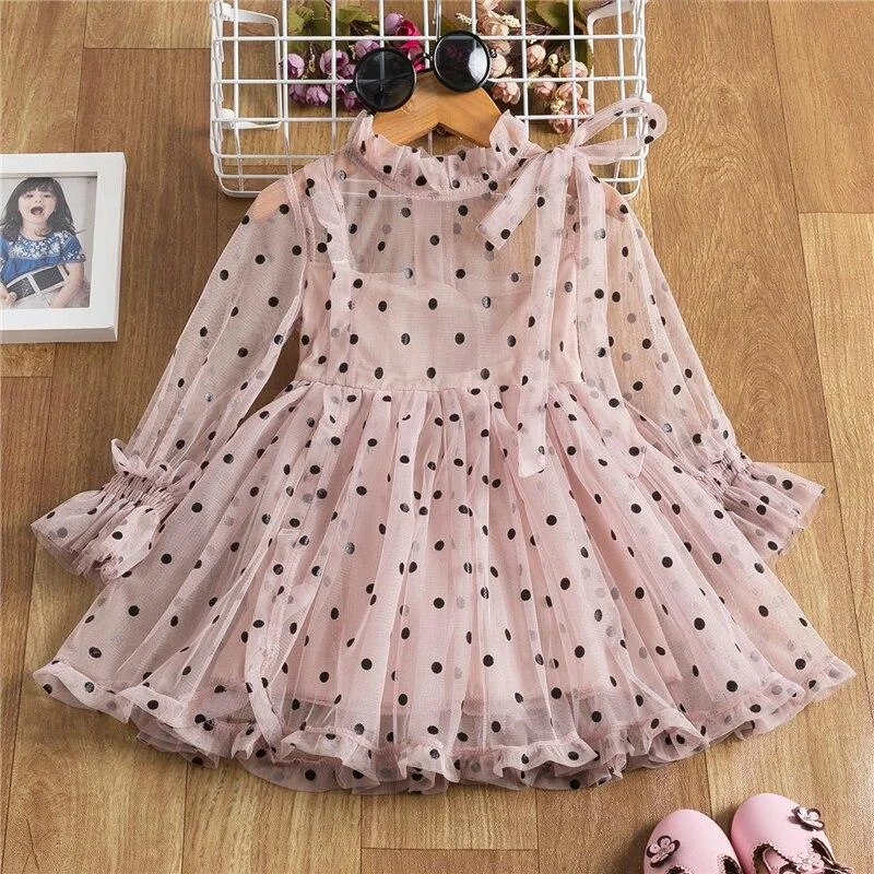 Girls Dresses 2021 Fashion Girl Dress Lace Floral Design Baby Girls Dress Kids Dresses For Girls Casual Wear Children Clothing