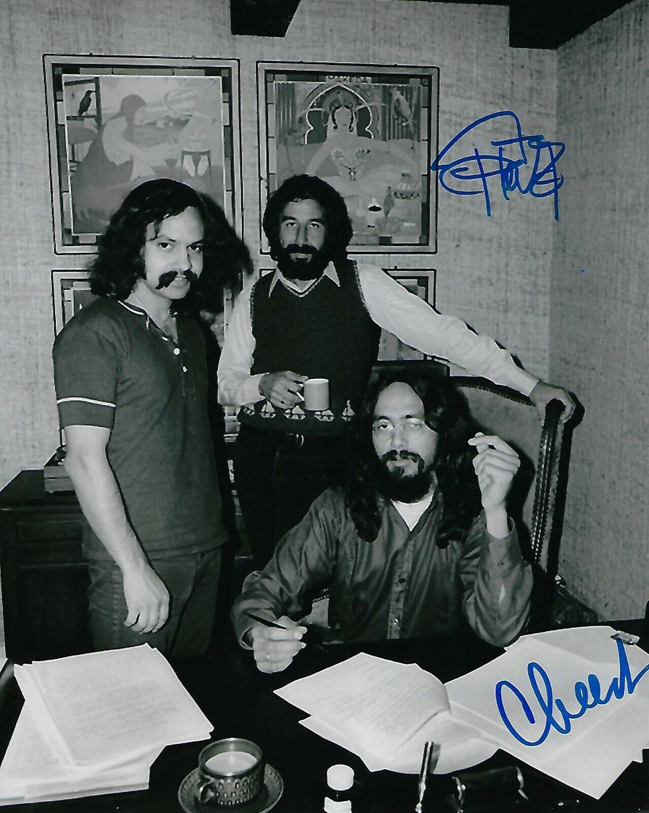 GFA Up in Smoke Movie * CHEECH AND CHONG * Signed 8x10 Photo Poster painting PROOF C5 COA