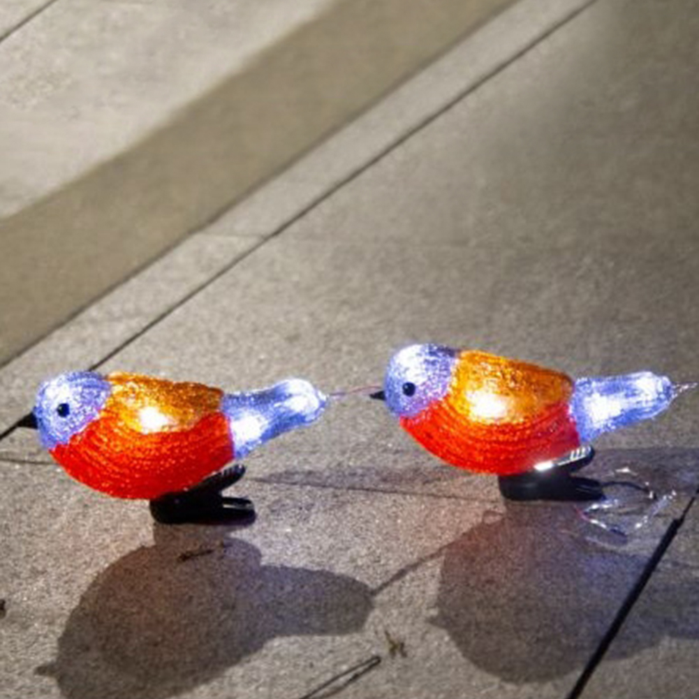 

Christmas Yard Decoration Waterproof 5 LED Acrylic Bird Fairy String Light, 501 Original