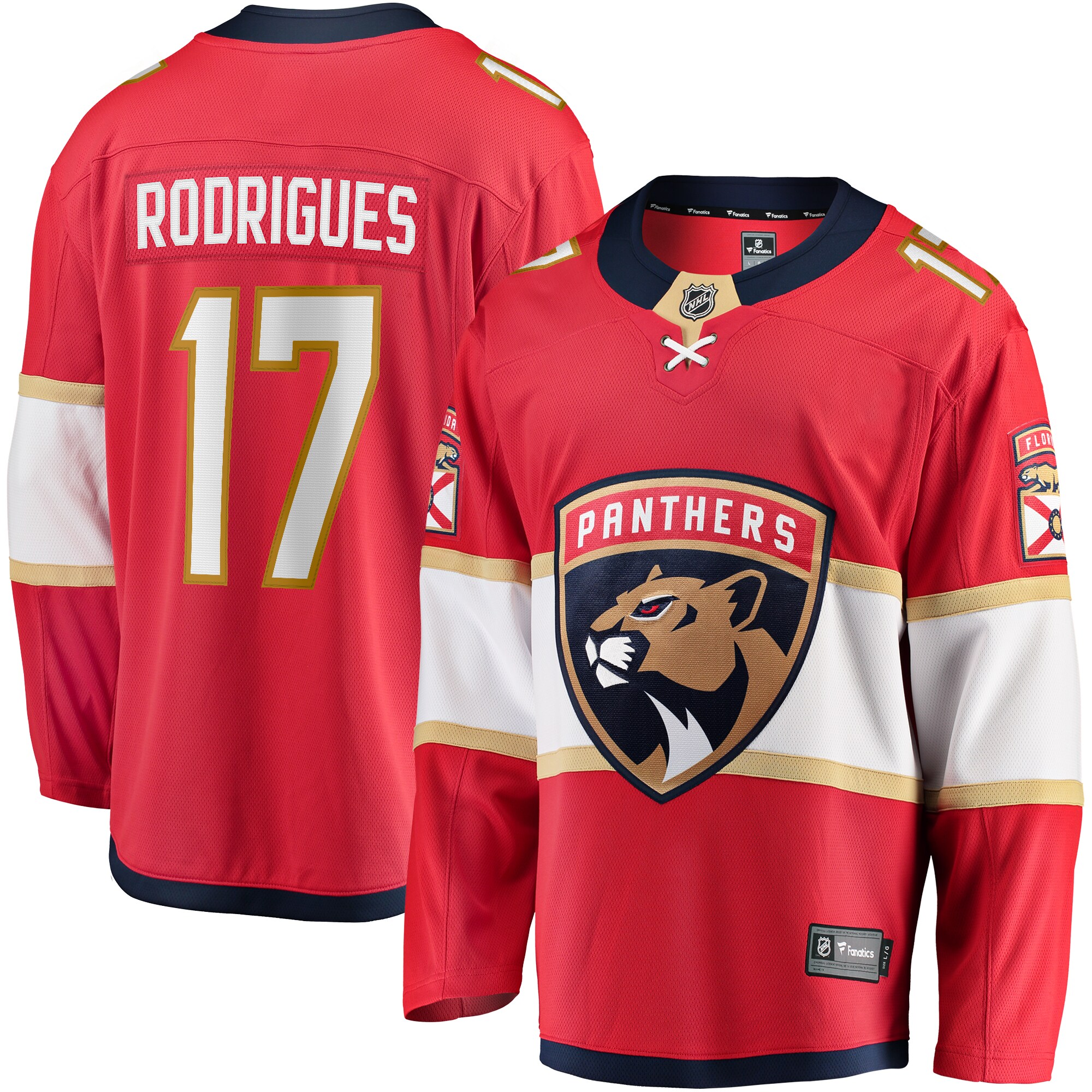 Evan Rodrigues Florida Panthers Fanatics Home Breakaway Jersey &ndash; Red mysite