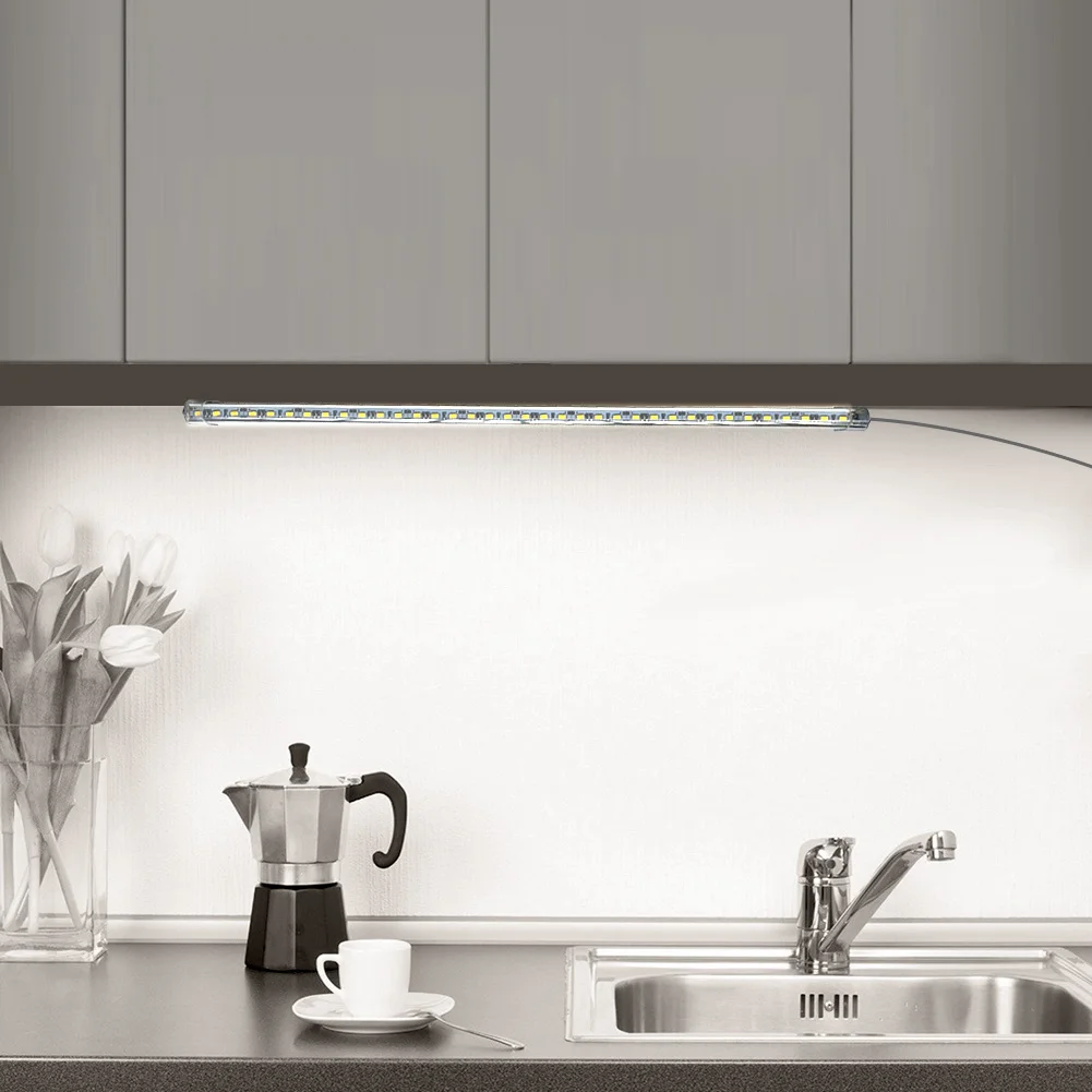 50cm LED Under Cabinet Night Light Bedroom Wardrobe Closet Lamp (A White)