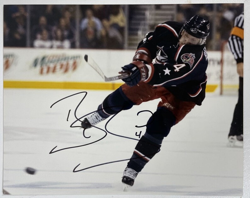 Bryan Berard Signed Autographed Glossy 8x10 Photo Poster painting Columbus Blue Jackets - COA Matching Holograms