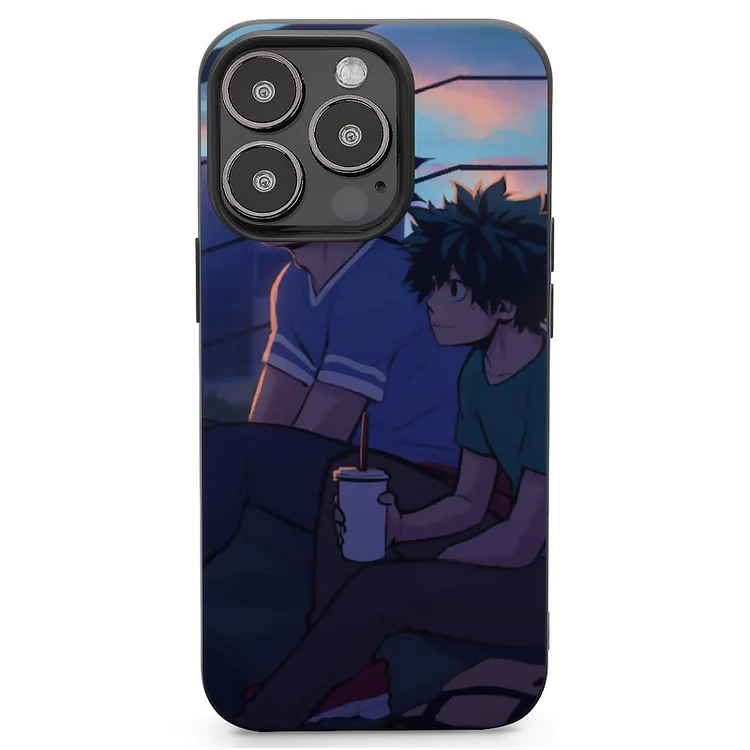 Hitoshi Shinso Izuku Midoriya Anime My Hero Academia Phone Case Mobile Phone Shell IPhone 13 and iPhone14 Pro Max and IPhone 15 Plus Case - Heather Prints Shirts