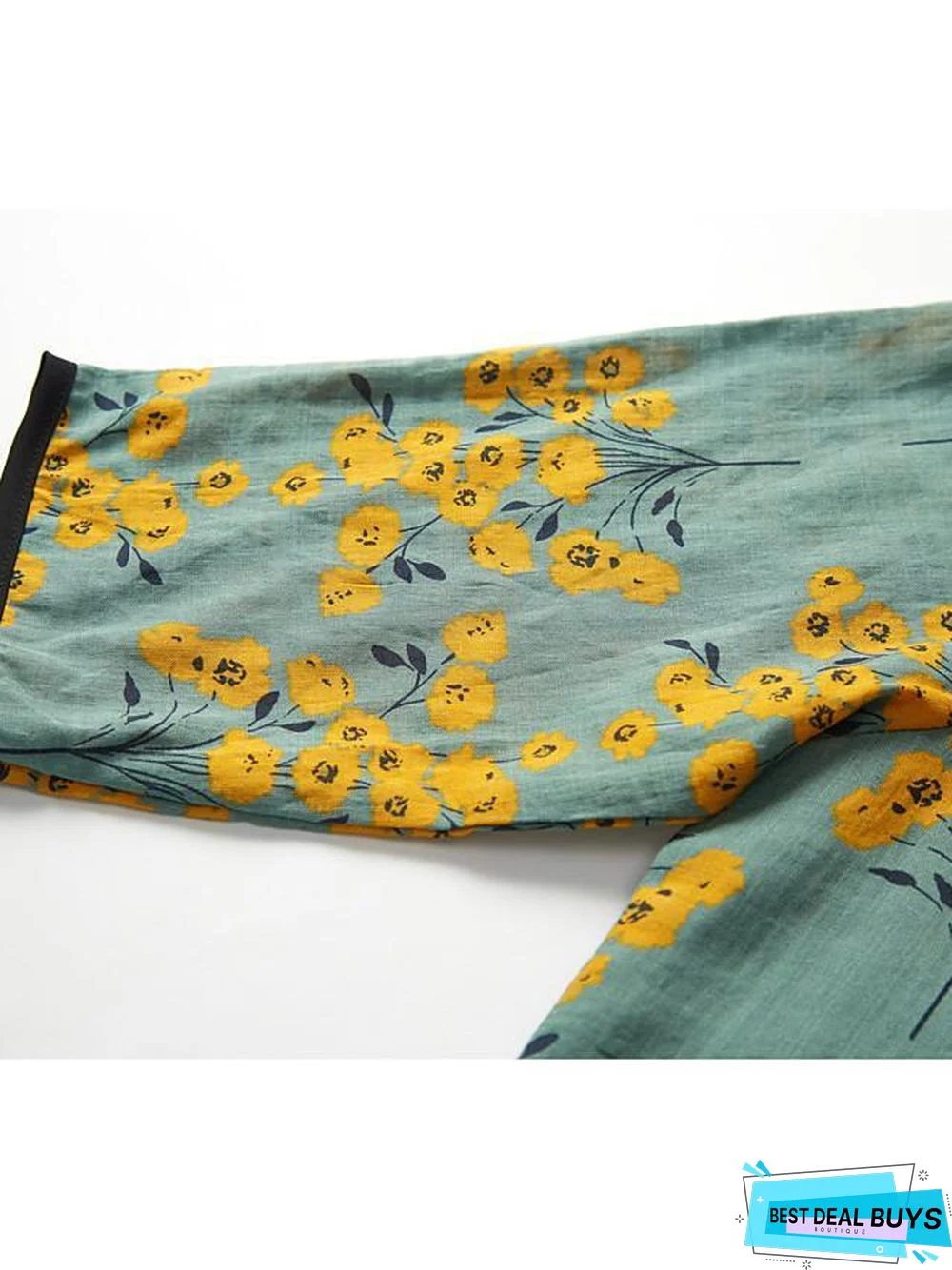 Women's A-Line Dress Maxi Long Dress - Half Sleeve Floral Layered Button Print Spring & Summer Deep V Hot Casual Holiday Vacation Dresses Loose Red Green Gray