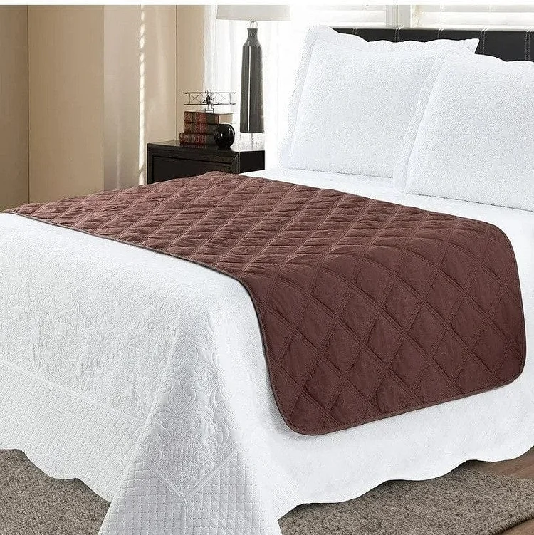 Reversible Stitched Bed Runner Protector