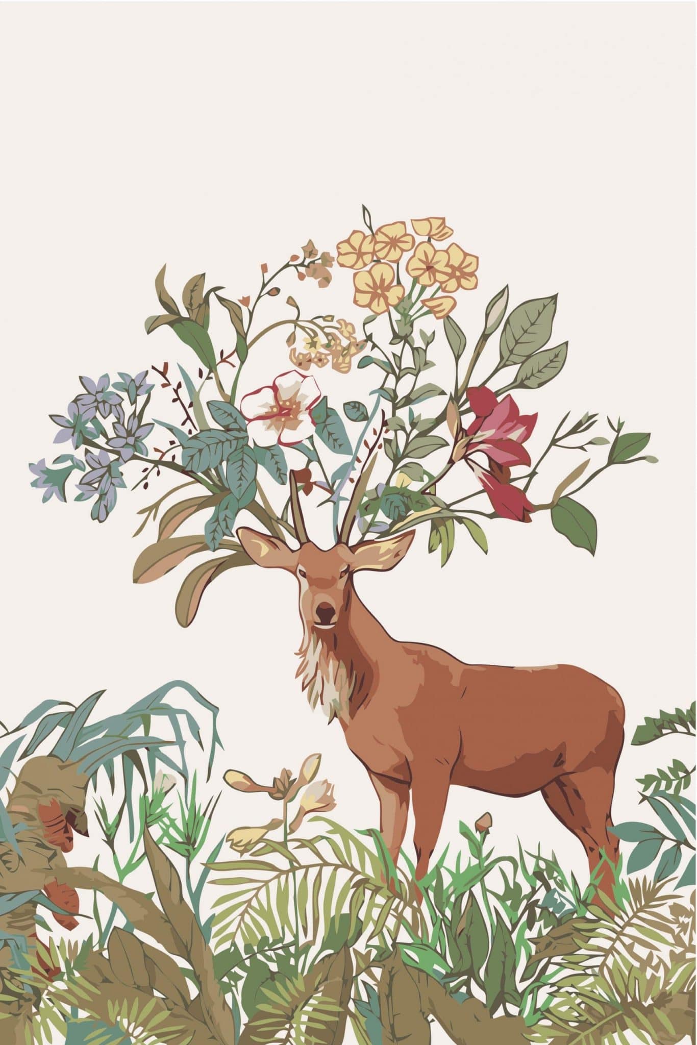 

Buck Tree Antlers – Paint By Numbers - 40*50CM, 501 Original