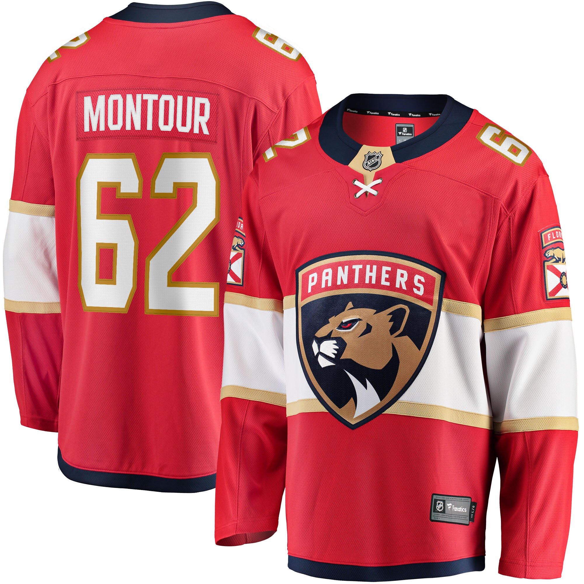 Brandon Montour Florida Panthers Fanatics Home Breakaway   Jersey &ndash; Red mysite