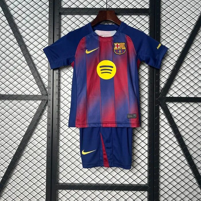 Kids Barcelona 25/26 Home Football Jersey