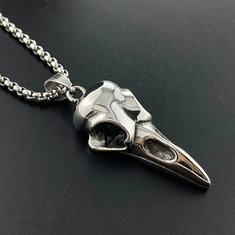 Hip-Hop Punk Animal Skull Stainless Steel Polishing Halloween Men’S Charms Pendant Necklace