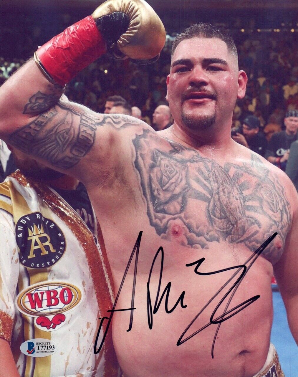 Andy Ruiz Signed Autographed 8x10 Photo Poster painting Mexico Boxing Champion Beckett BAS COA