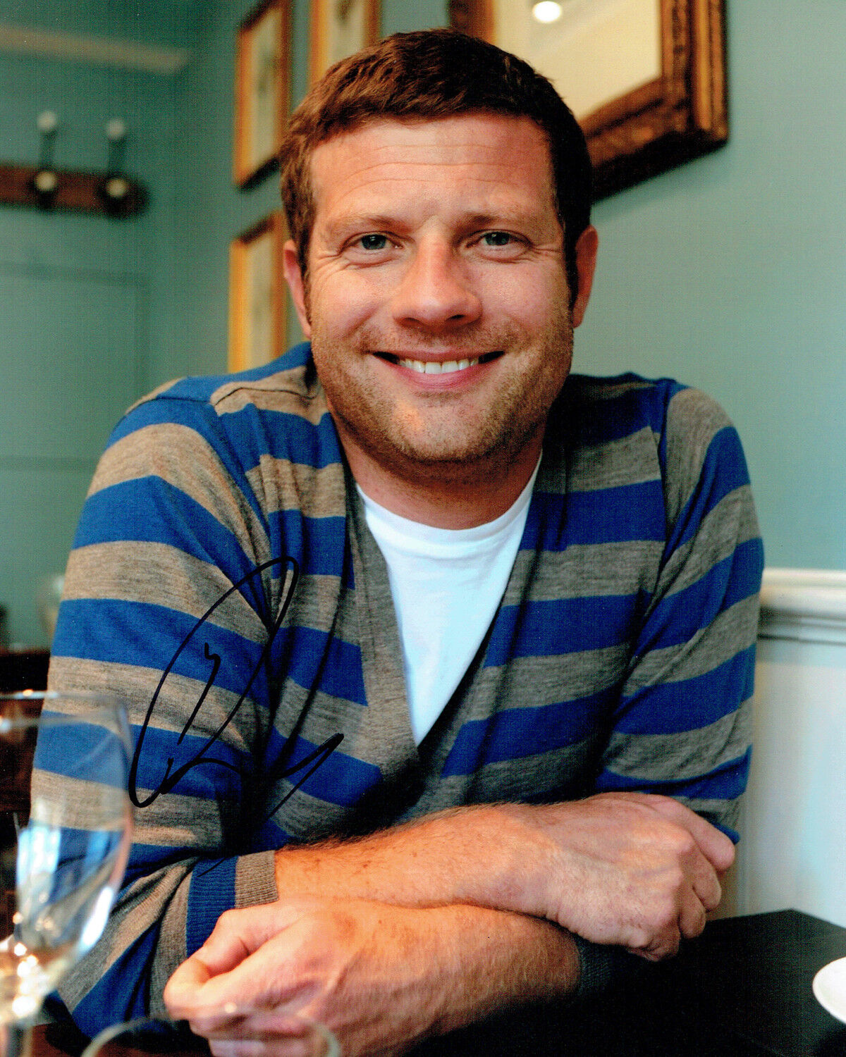 Dermot O'LEARY SIGNED 10x8 Photo Poster painting 3 AFTAL Autograph COA TV X Factor Presenter