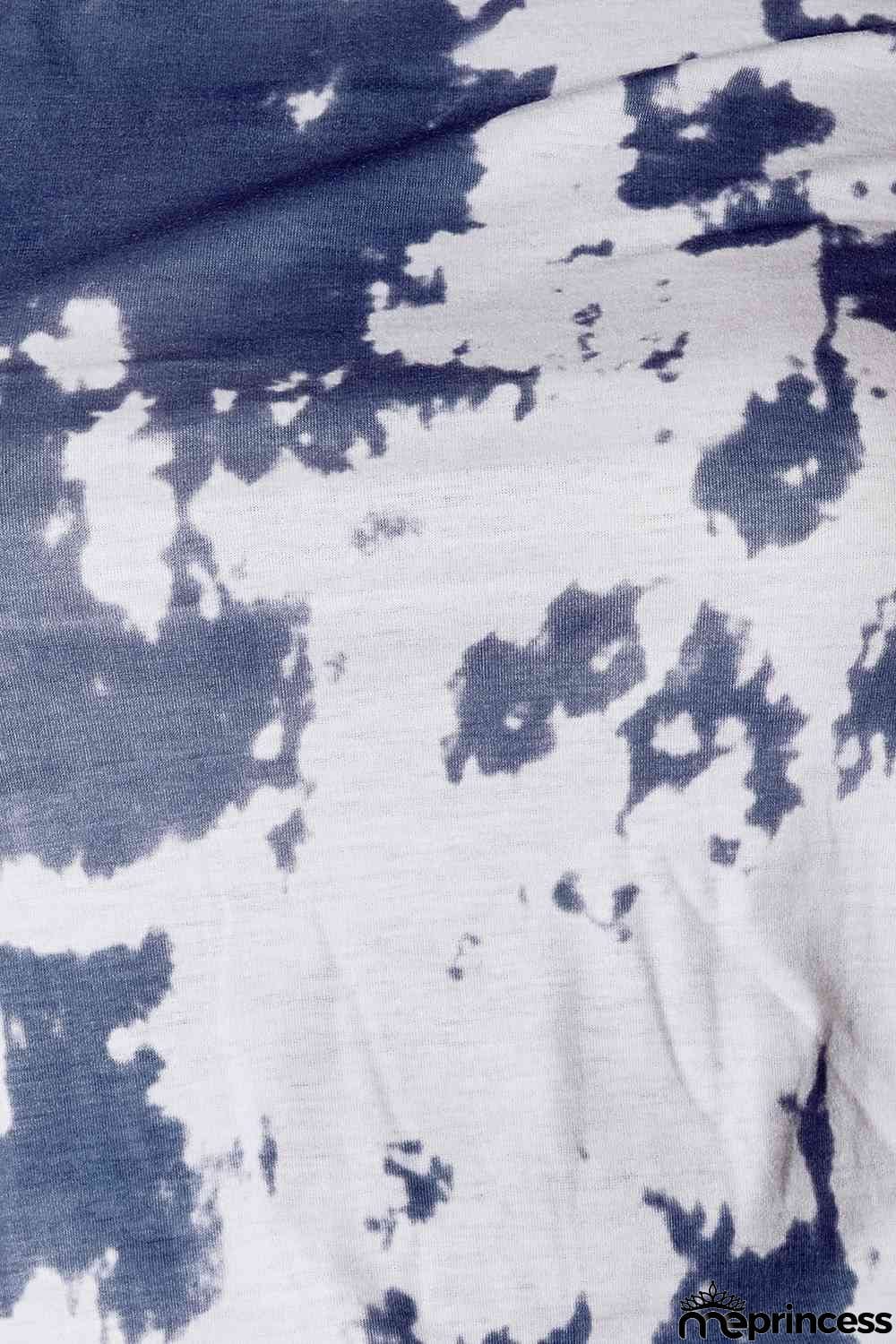 Double Take Tie-Dye Tee and Drawstring Waist Joggers Lounge Set