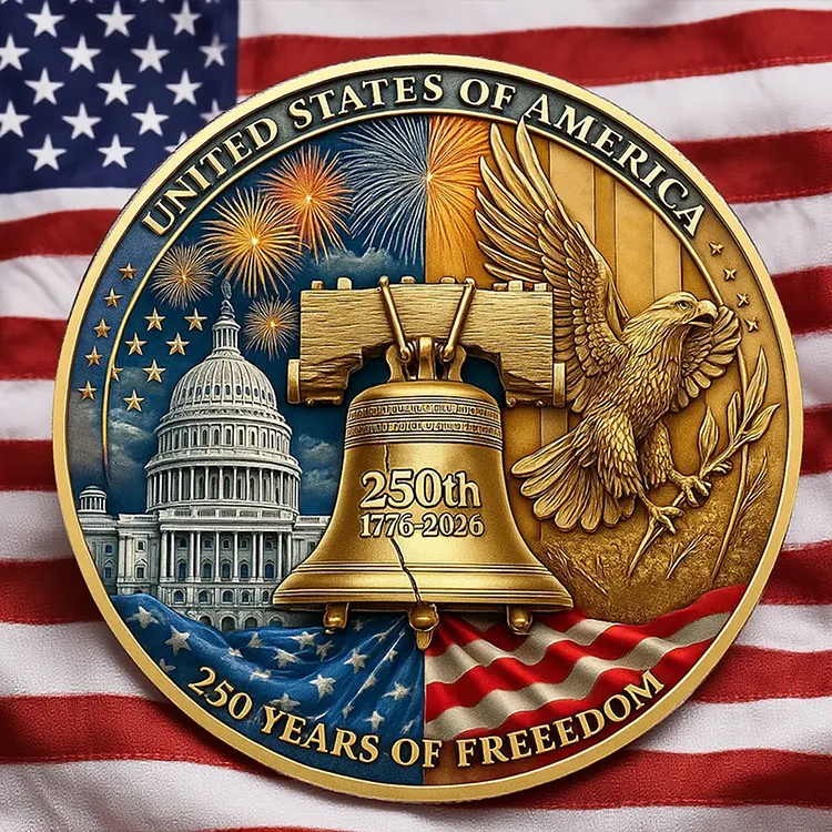 37Necklaces Celebrate the Legacy - Commemorative 250th Anniversary U.S. Coins