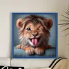 Lion-18CT Stamped Cross Stitch Kit(20x20cm)