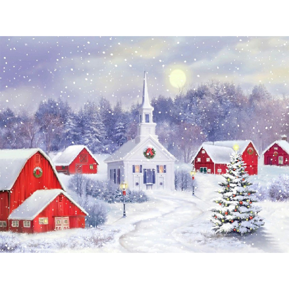 

Christmas - Round Drill Diamond Painting - 40*30CM, 501 Original