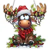 Kit de pendentif de peinture acrylique &agrave; un seul c&ocirc;t&eacute; de No&euml;l 20 cm