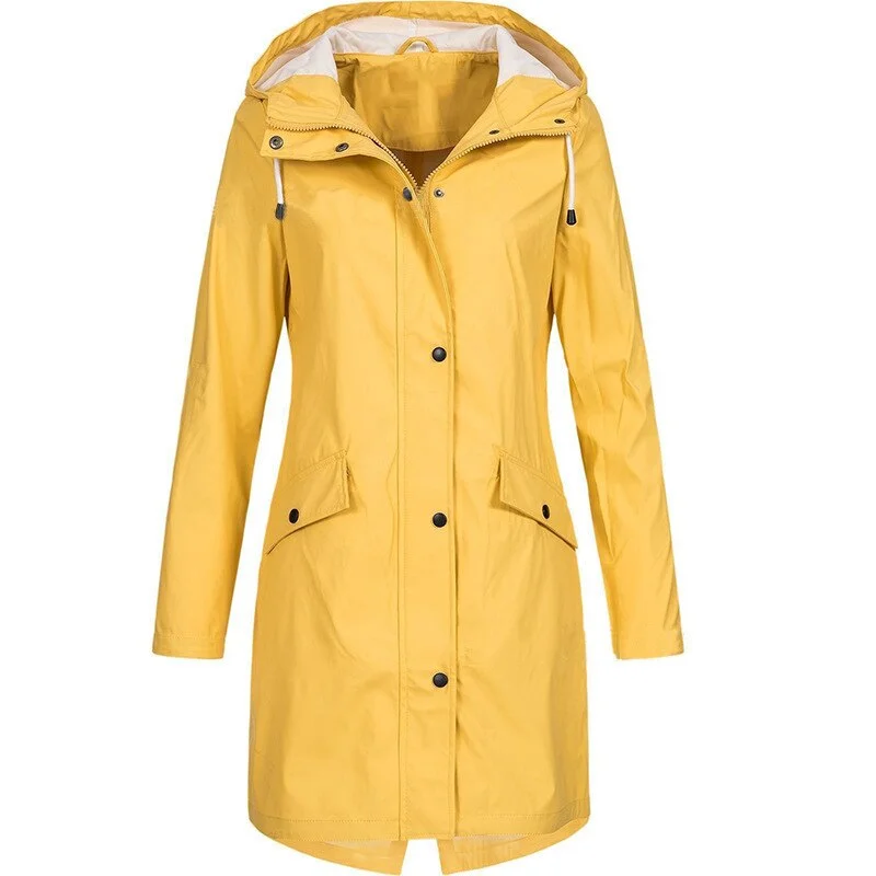 Raincoats Jacket Coats Transition Jackets Sunsets Long Autumn Winter Windbreaker women clothes Waterproof sports Hiking Jackets