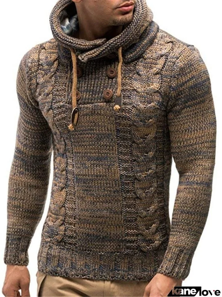 Men's Fashion Knitting TurtleNeck Pullover Sweater