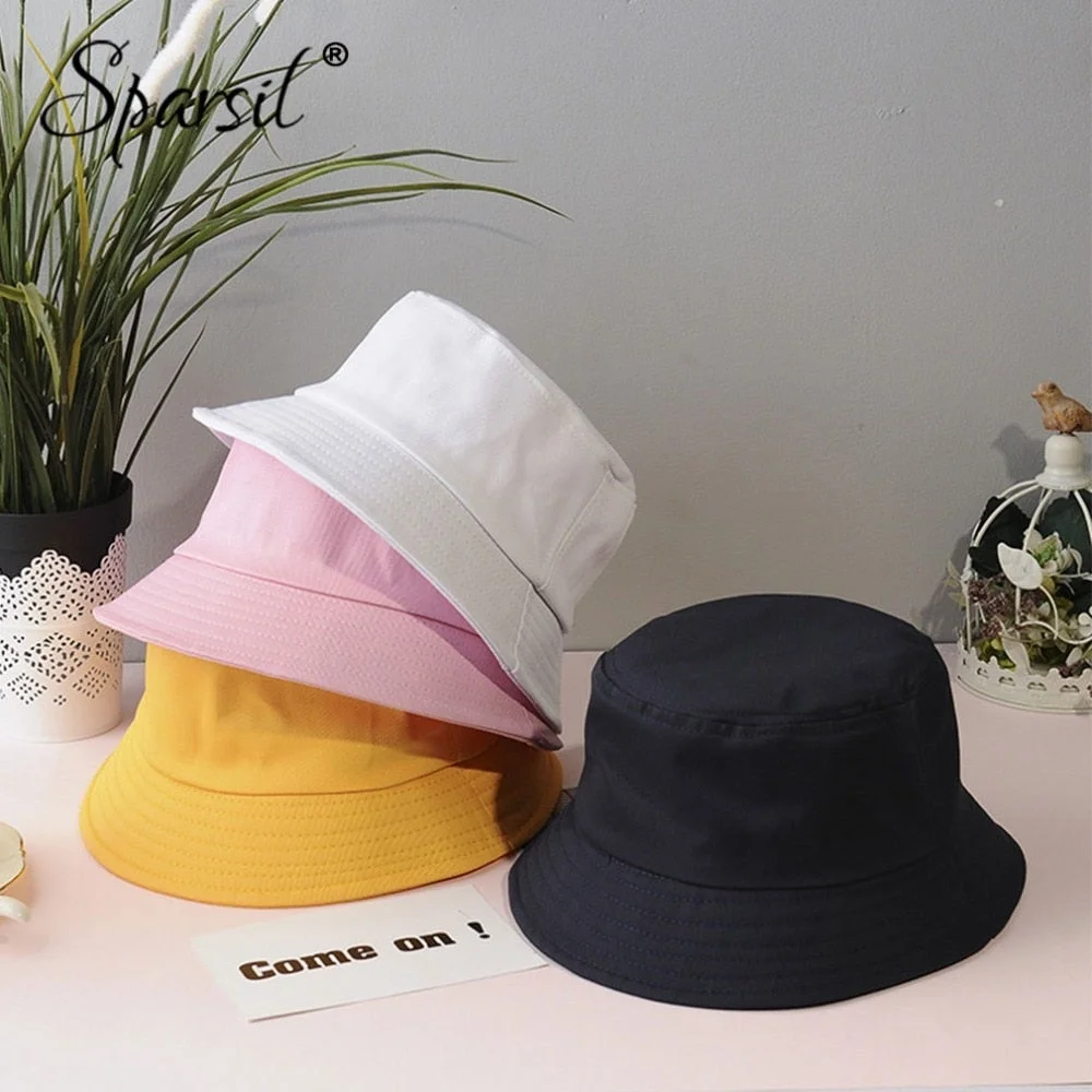 Unisex Summer Foldable Bucket Hat Women Outdoor Sunscreen Cotton Fishing Hunting Cap