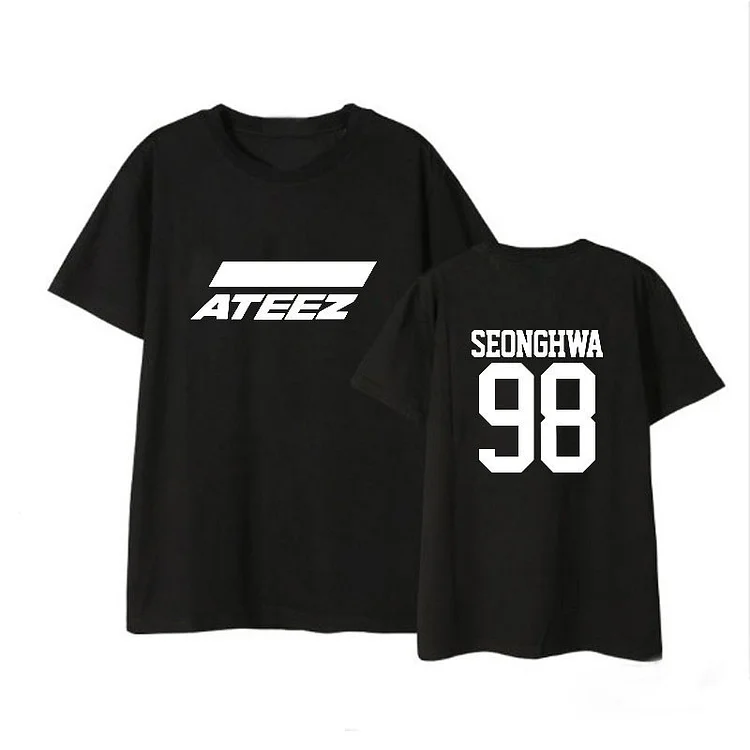 アイドル ATEEZ official Seonghwa T-shirt Amazon.com: ATEEZ Official Merch Exclusive Seonghwa T-Shirt
