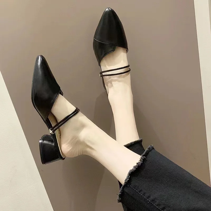 Breakj Breakj And Cool Slippers Women's Summer 2025 New Half-Slippers Korean Version Inside And Outside Wear High And Female Shoes