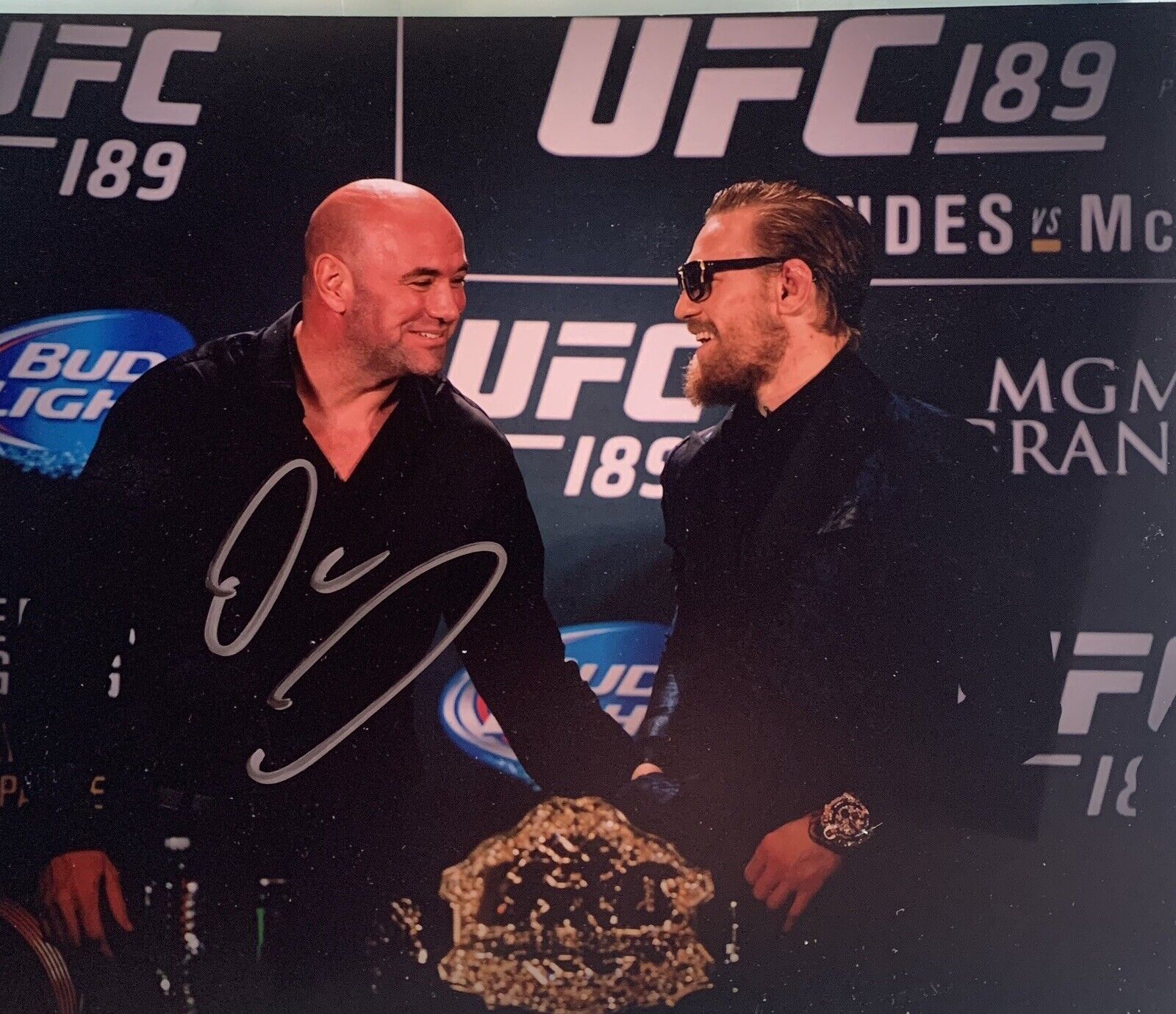 dana white signed 8x10 Photo Poster painting pic ufc Conor Mcgregor