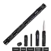 Black Technology Multifunctional Tactical Pen Fire Stick | Knife | Whistle | Compass | Window Breaker | Flashlight | Ballpoint Pen Portable Outdoor Self-Defense Supplies Wilderness Survival Equipment