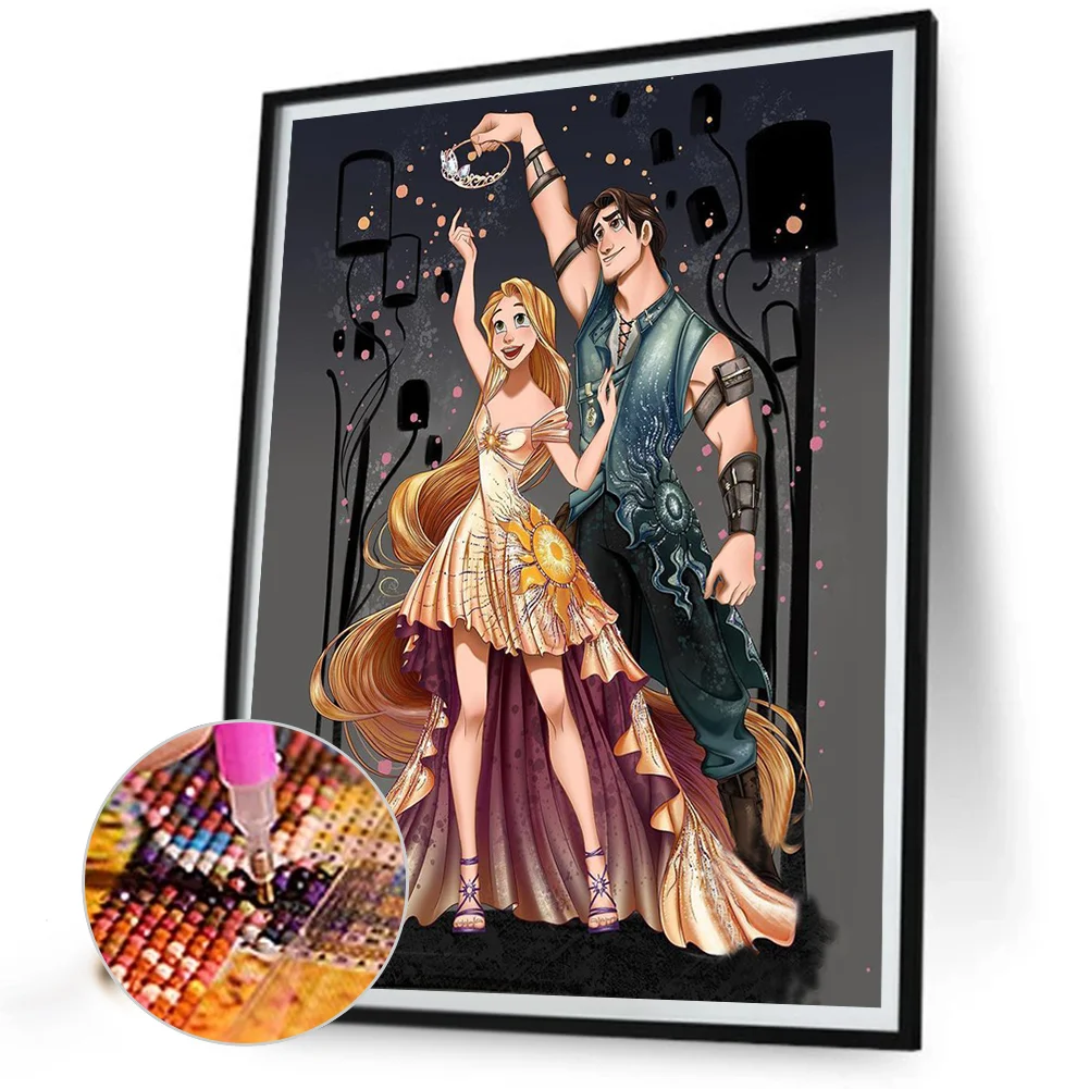 Disney Princess - Full Round - Diamond Painting (30*40cm)