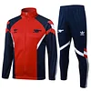 Joyfball 2024/2025 Arsenal Long Zipped Jacket Red Soccer Jersey（Vintage style）