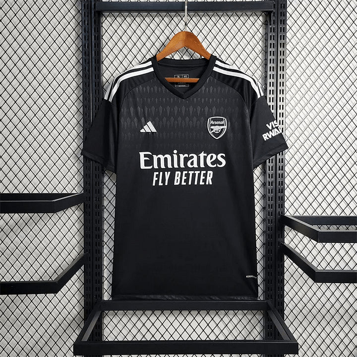 2023/2024 Arsenal Goalkeeper Black Soccer Jersey mysite